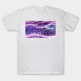 Glittering Wave of Glowing Cubes T-Shirt